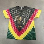 T-shirt vintage Bob Marley Tie Dye XL Reggae Lion Not Fade Away 1997 années 90