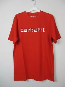 Carhartt WIP Script Short Sleeve Jersey T shirt Red Size M - XXL - New - Picture 1 of 12