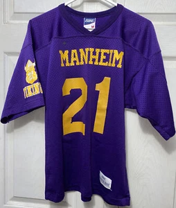 Vintage Bike Athletic Gear Manheim Vikings Purple Jersey Youth Size - Picture 1 of 4
