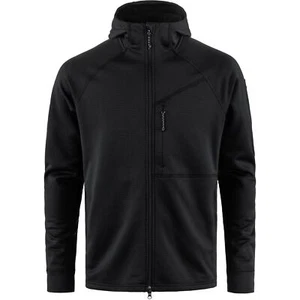 Fjallraven Abisko Grid Fleece Hoodie Men's Sweatshirt, Black, Medium - Picture 1 of 2