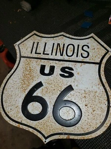 Vintage Illinois US 66 Schild - Bild 1 von 8
