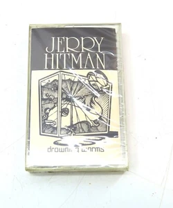 New JERRY HITMAN Drowning Worms sealed 1992 vintage Cassette Tape FUNK / Rock - Picture 1 of 5