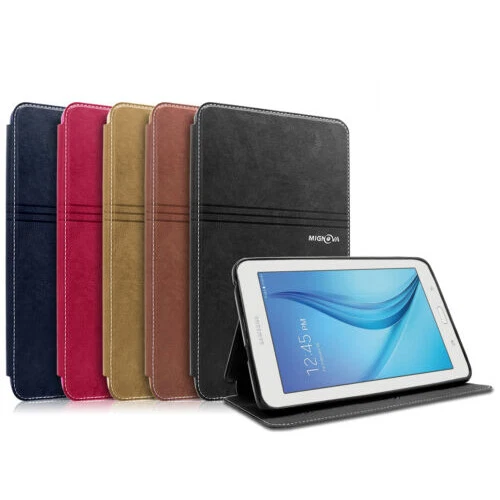 Funda Folio Cuero Para Samsung Galaxy Tab 3 Lite / Tab E Lite T110 T113 Foto 1 de 4