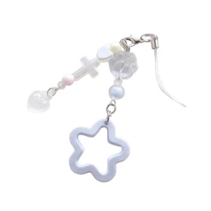 Star Heart Cat Paw Pendant Hanging Rope Phone Chain Strap Keychain Accessories - Zdjęcie 1 z 8