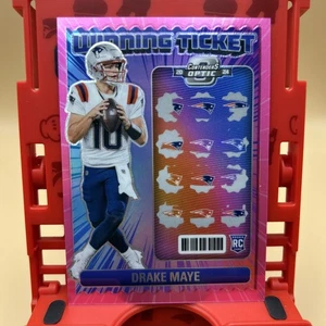 Drake Maye 2024 Panini Contenders Optic Football Winning Ticket RC Pink 40/75 - Picture 1 of 7