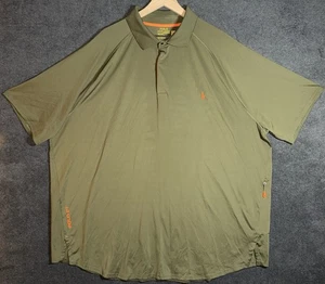 Polo Ralph Lauren Performance Polo Shirt 3XLT Olive Green Orange Pony POLO 67 - Picture 1 of 7