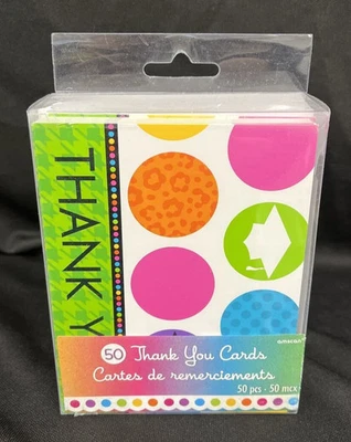 Colorful Thank you Graduation Card with Envelope 50ct - Image 1 of 3
