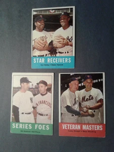1963 Topps Star Receiver - Elston Howard and Earl Battery + 2 Addl Karten - Bild 1 von 7