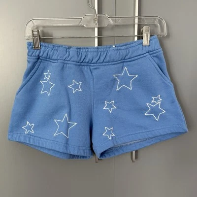 Pantalones Cortos Vintage Havana Niñas Azul Estrella Talla XL/16 - Bolsillos Ajustables Foto 1 de 4