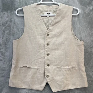 Joseph Abboud Suit Vest Men's size Medium Waistcoat 5 Button Casual cotton - Picture 1 of 15