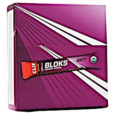 Clif Bar Bloks Energy Chews – Mountain Berry (18 Packets) - Image 1 of 4