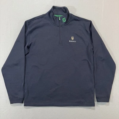 FootJoy Sweater Mens 2XL XXL Navy Fleece Golf Quarter Zip Pullover 1/4 - Image 1 of 4