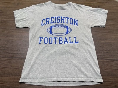 Camiseta gris de fútbol americano Creighton Blue Jays para hombre RARA - Campeón - Grande Foto 1 de 4