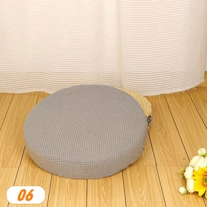 Woven Pouf Seat Cover Floor Seat Cushion Cover Elastic Soft Fabric Stool Cover - Picture 1 of 23