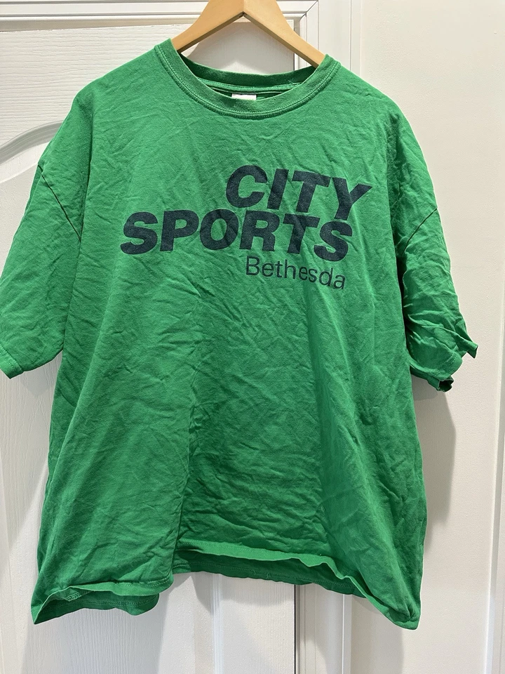Camiseta Vintage City Sports Verde XXL 2XL - Imagem 1 de 1