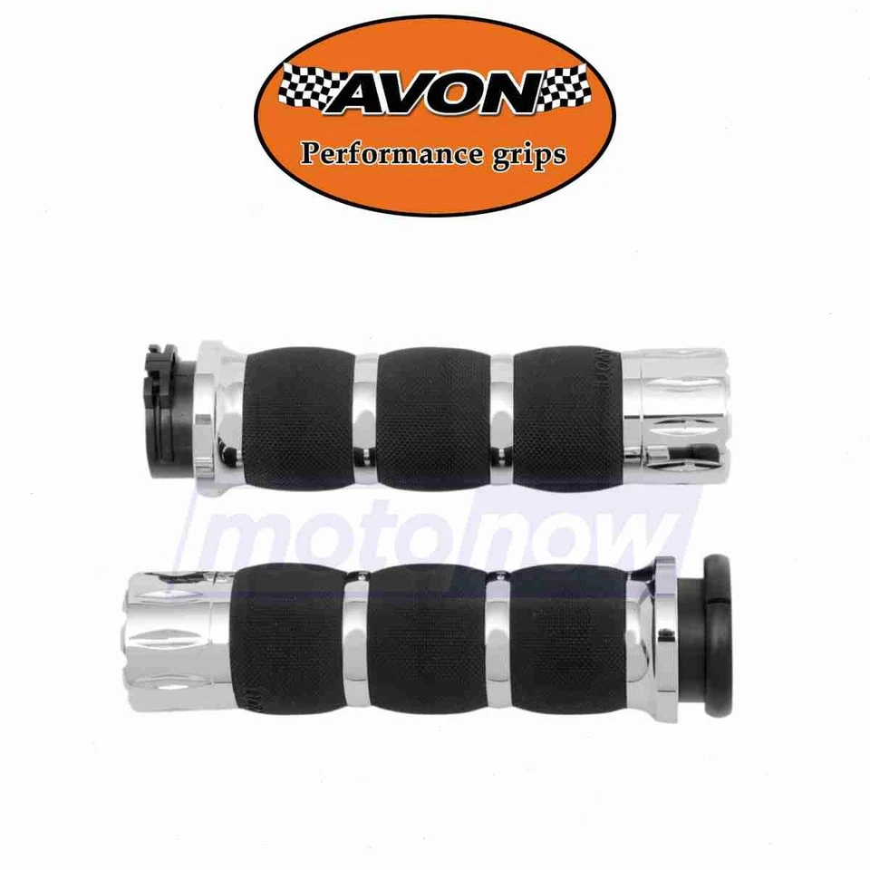 Avon Grips Rival Air Cushioned Grips for 2004-2007 Harley Davidson FLHRS ve — 第 1/4 张图片