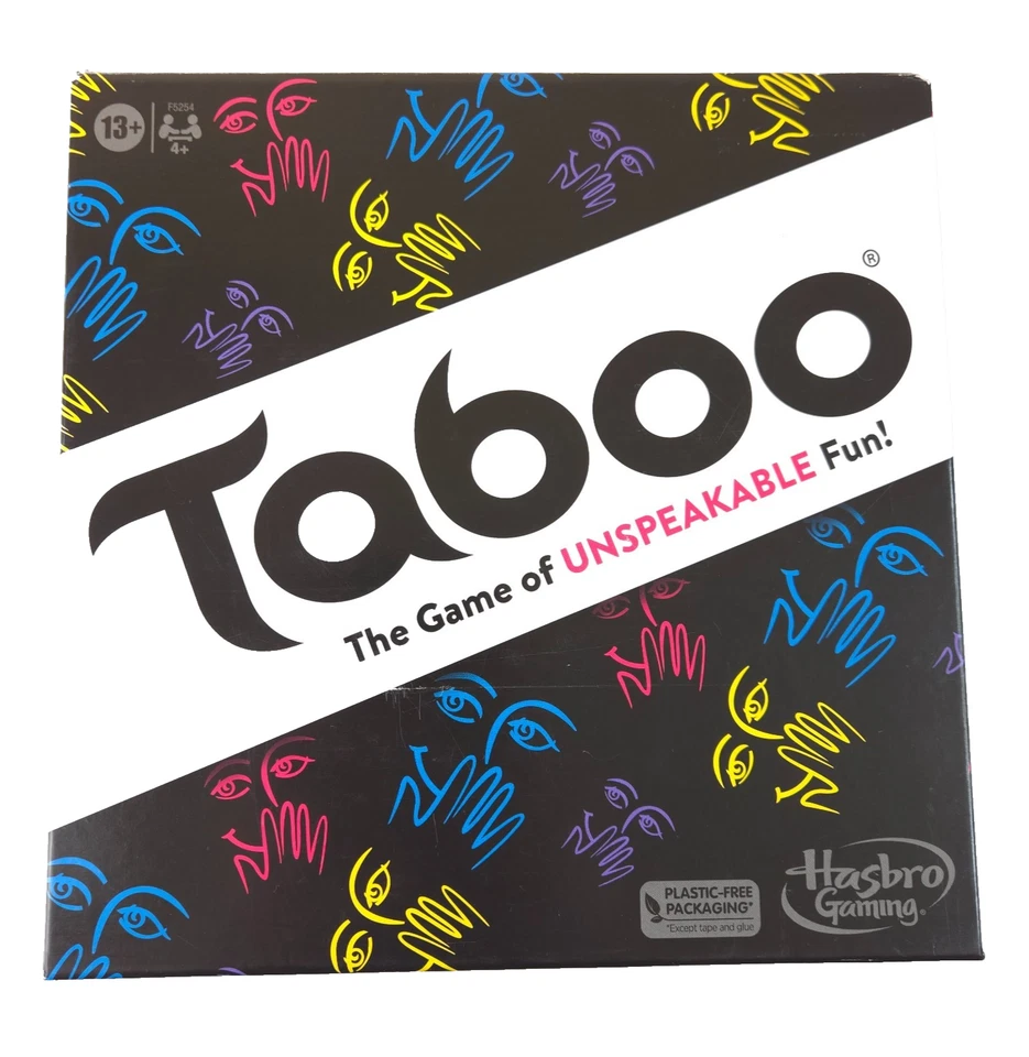 Hasbro Gaming Taboo: The Game of UNSPEAKABLE Fun! Word Guessing Game | Card Game - Image 1 of 4
