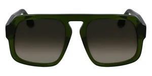 Victoria Beckham VB674S Women Sunglasses Transparent Green, Rectangle - Picture 1 of 6