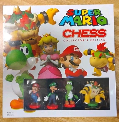 USAopoly Super Mario Chess Collectors Edition Board Game - New Factory Sealed - Image 1 of 4