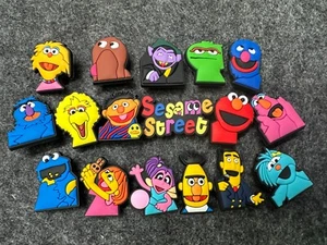 17 pcs shoe charms for croc Theme Charms sesame street Cartoon Shoe Charms - Picture 1 of 9