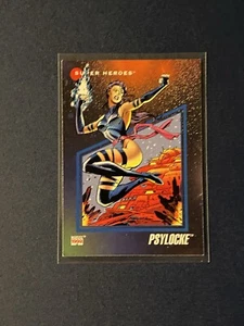 #51 Psylocke Super Heroes 1992 Impel Marvel Trading Card X Men TCG CCG - Picture 1 of 3