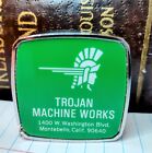 Vintage Pocket Tape Measure Advertising Trojan Machine Works Montebello, CA