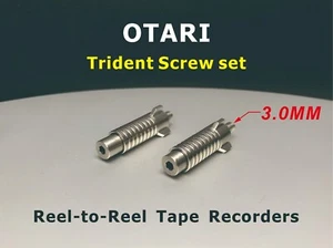 🏅 2 x OTARI PIONEER Trident Screw set  Screw diameter 3.0mm - Picture 1 of 5