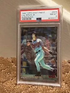 1998 Topps Mystery Finest Borderless Cal Ripken Jr. PSA 8 Karten NEUE HÜLLE - Bild 1 von 1