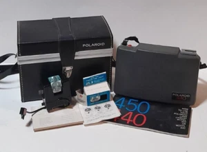 Vintage Polaroid 440 Automatic Land Camera With Black Case & Accessories - Picture 1 of 11
