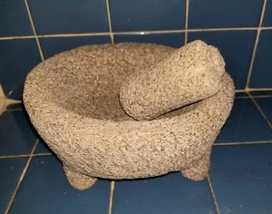 Stone Granite "Molcajete" Grinder/mortar Exc.. New From Mexico - Picture 1 of 6