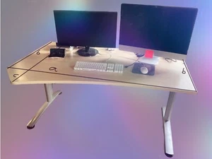 Schreibtisch Computertisch Arbeitstisch Bürotisch Buche hell Höhenverstellbar - Bild 1 von 6