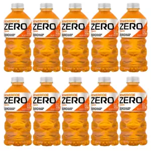 Powerade ZERO ORANGE Sports Drink 0 Calorie 28 Fl Oz (Pack of 10) - Picture 1 of 18