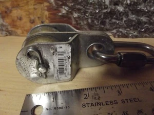 Polea de 1,5" para cuerda doble polea elevación nominal 400 libras herramienta usada nunca usada - Imagen 1 de 8