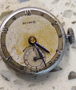 Vintage 1940 Mimo Swiss Military Watch Lady Not Work For parts or Repair - Picture 1 of 8