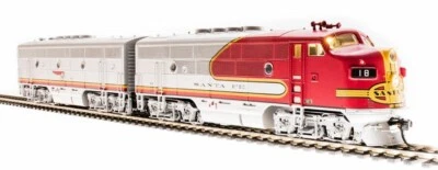 HO BROADWAY LIMITED 4820 EMD F3 A-B SANTA FE ATSF 18L 18A DC DCC SOUND PARAGON 3 Foto 1 de 2