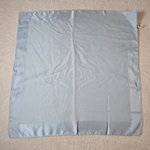Berkshire Scarf Square Blue Polyester Made in Italy Minimalist Professional - Picture 1 of 6