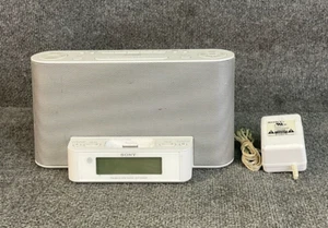 Sony Dream Machine ICF-CS10iP AM/FM Clock Radio iPod iPhone Dock With Adapter - Picture 1 of 23