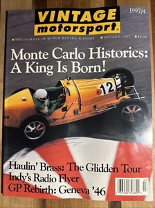 1997 Vintage Motorsport Magazine, 1926 Bugatti at Monte Carlo Historics on Cover - Picture 1 of 8