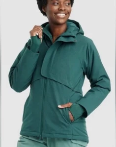 Women’s All In Motion Cold Weather Winter Jacket Dark Green - Picture 1 of 6