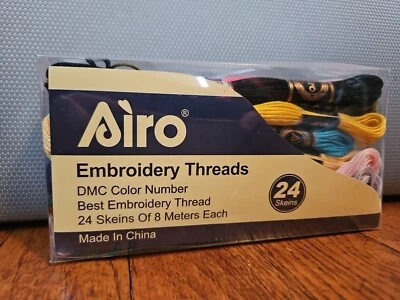 Airo Embroidery Threads. DMC Color Thread 24 Skeins Of 8 Meters Each - Image 1 of 4