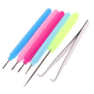 6Pcs Tweezer Quilling Needles Slotted Pen Tool Kit Quilling Paper DIY Se_z8 - Picture 1 of 8