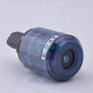 1pc AC Power Plug IEC Connector Rhodium Plate Transparent C037 Blue Audio AMP - Picture 1 of 3