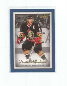 DANIEL ALFREDSSON (Senators) 2006-07 UPPER DECK BEE HIVE BLUE PARALLEL CARD #34