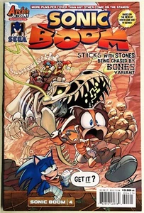 SONIC BOOM COMIC BOOK #4 Variant "Sticks Stones" March 2015 Bagged & Boarded NM - Picture 1 of 3