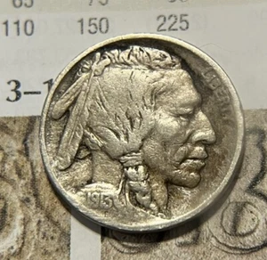 BUFFALO NICKEL - 1913-P- TYPE 1- #RARE - Picture 1 of 2