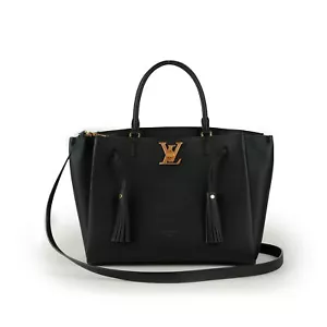 Bolso de Mano LOUIS VUITTON Lockmeto Cuero Negro Borla - Imagen 1 de 12