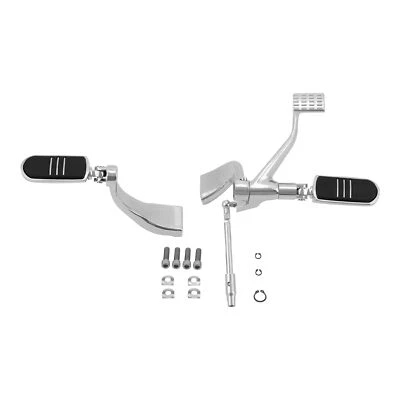 Chrome Mid Control Kit Foot Peg Lever Fit For Harley Sportster 883 1200 2014-22 - Image 1 of 4