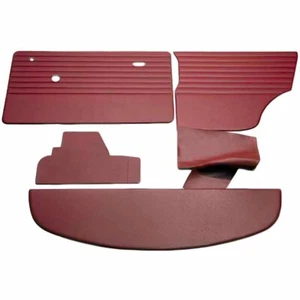 MINI CLÁSICO 1973-96 NUEVO 9 PIEZAS KIT DE ACABADO INTERIOR ROJO CON TARJETAS DE PUERTA AUSTIN - Imagen 1 de 1