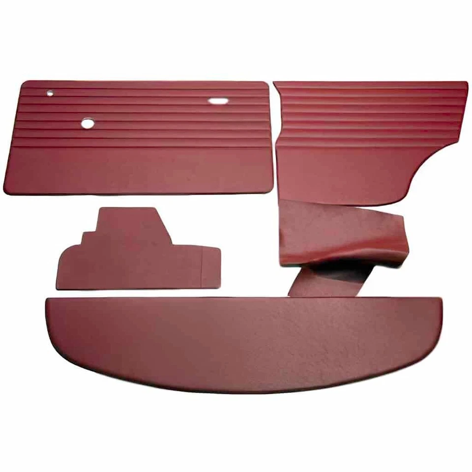 CLÁSICO MINI 1973-96 NUEVO KIT DE MOLDURAS INTERIORES 9 PIEZAS ROJO CON TARJETAS DE PUERTA AUSTIN Foto 1 de 1