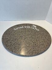 14” Oval Granite Cutting Board Cheese Server Served With Michigan Love